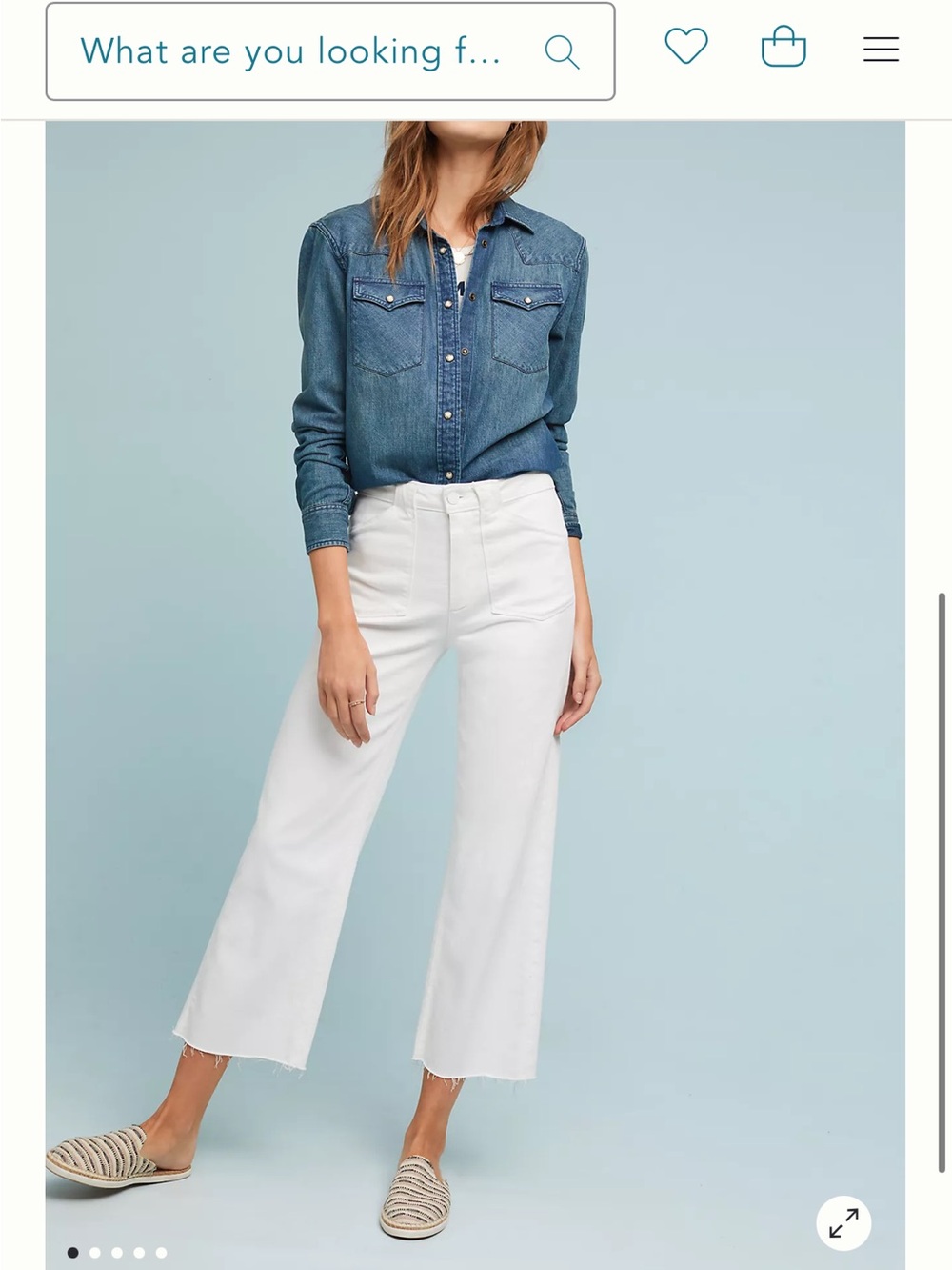 Paige cropped denim